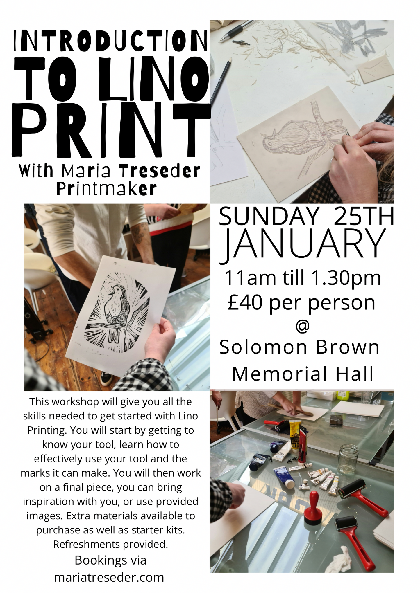 Mousehole Sunday Lino Print Workshop