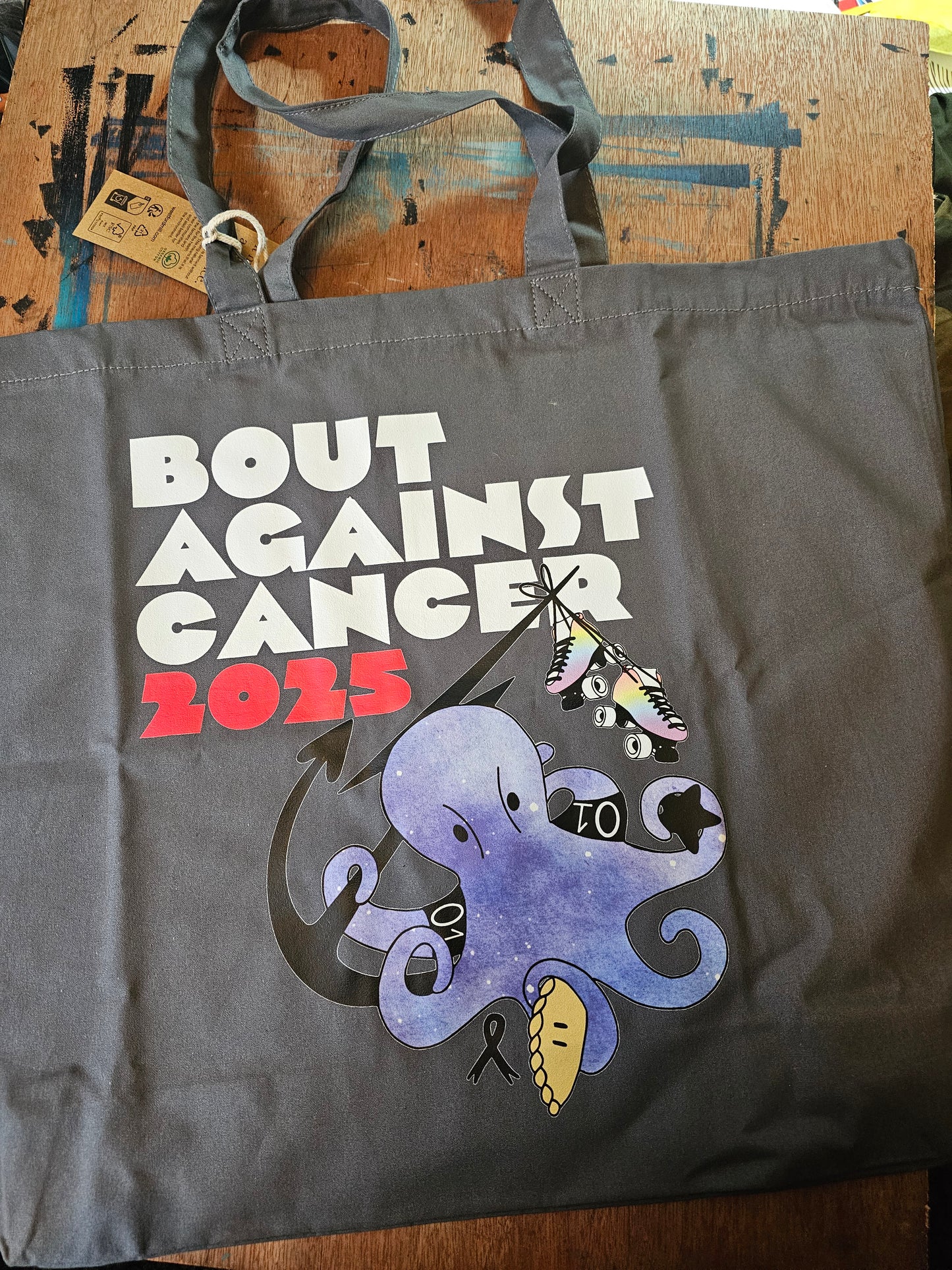 Limited Edition Bout Against Cancer tote bag