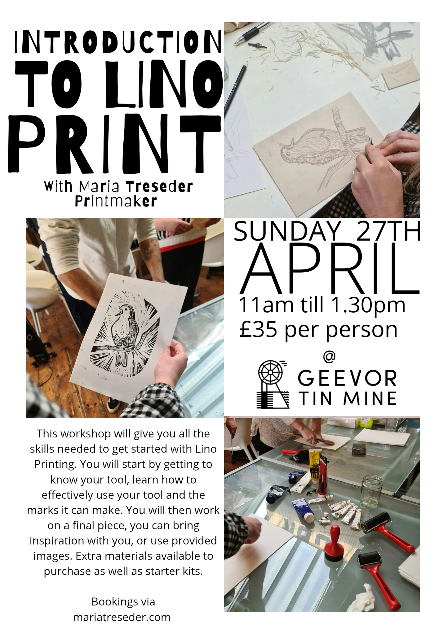 GEEVOR Lino Print Workshop