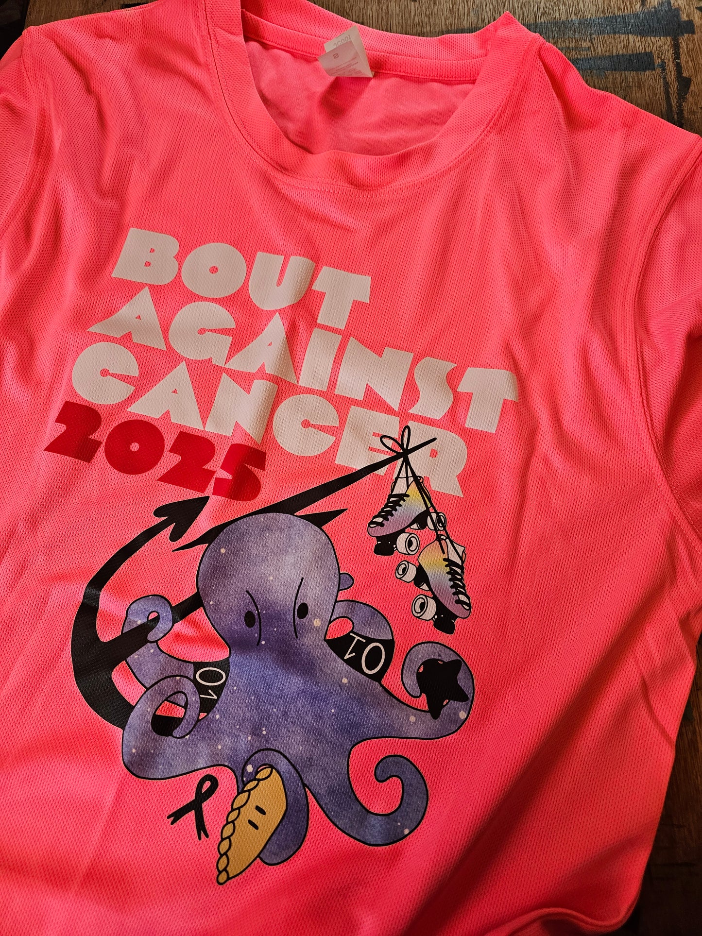 Limited Edition Bout Against Cancer Sports tee shirt Team pink