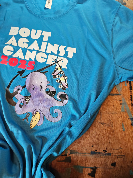 Limited Edition Bout Against Cancer Sports tee shirt Team Blue