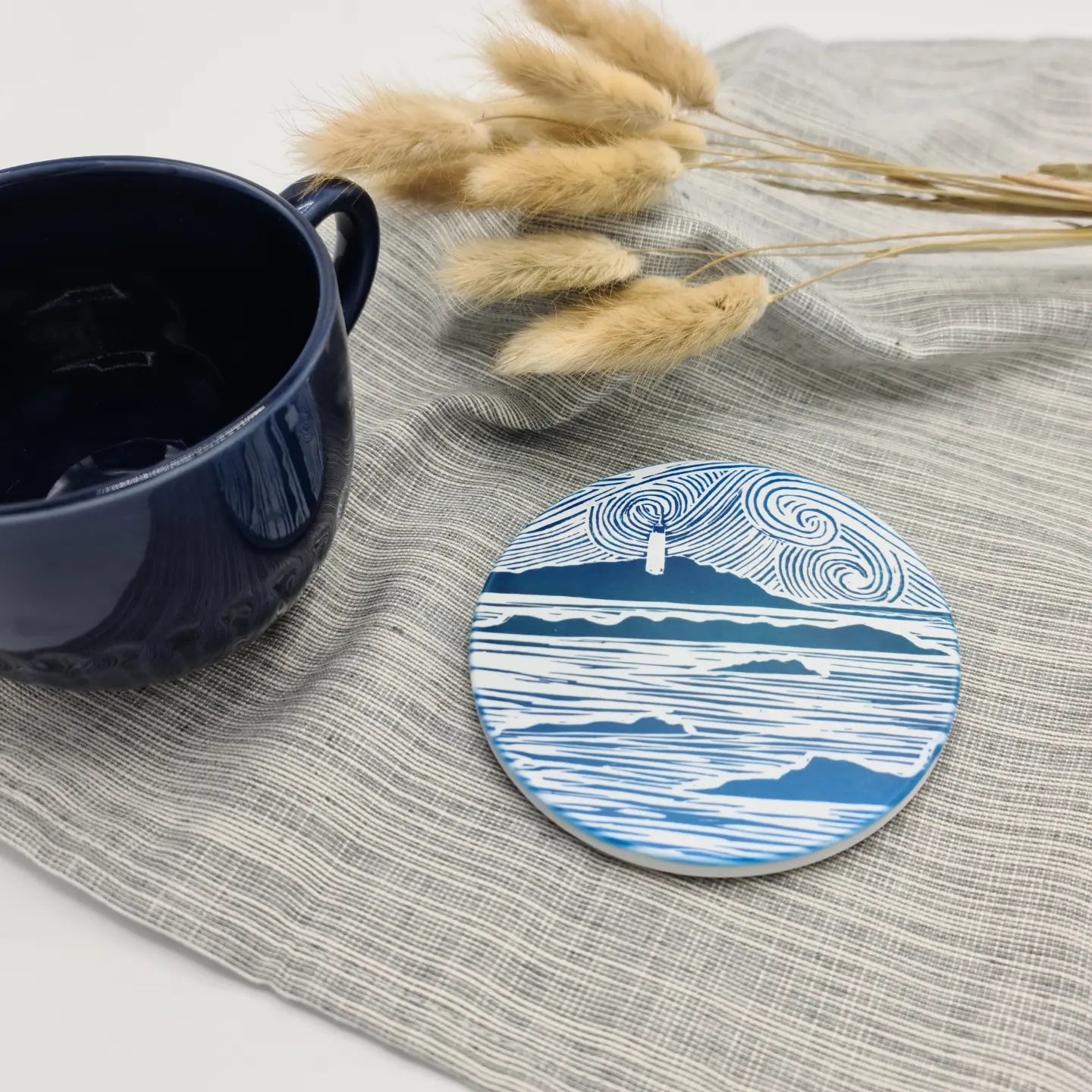 Stoneware coasters sales